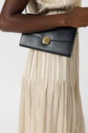 Waisted Maxi Dress With Golden Lurex - Rionna