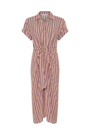 Striped fitted shirt dress - RAENA