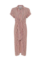 Striped fitted shirt dress - RAENA