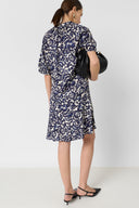 Short Dress With Abstract Floral Print - Raliah