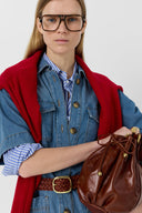 Straight Denim Dress With Pockets - Rani