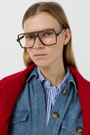 Straight Denim Dress With Pockets - Rani