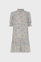 GD Short floral dress with ruffles - ROMIE - Bluesky