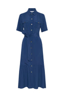 GD Long shirt dress - RAINA - Ink