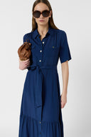 GD Long shirt dress - RAINA - Ink