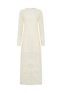 GD Long lace dress - RIYANE - Ecru