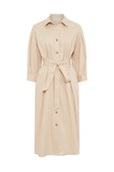 GD Cotton shirt dress - RALIA - Natural