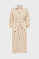 GD Cotton shirt dress - RALIA - Natural