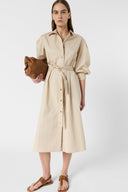 GD Cotton shirt dress - RALIA - Natural