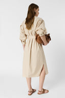 GD Cotton shirt dress - RALIA - Natural