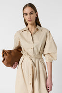 GD Cotton shirt dress - RALIA - Natural