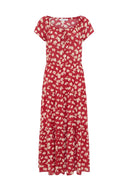 Long pleated floral dress - RIFKA