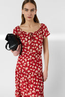 Long pleated floral dress - RIFKA