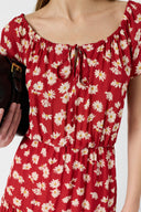 Long pleated floral dress - RIFKA