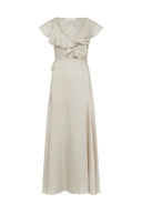 Polka dot wrap maxi dress - RIKA