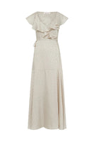 Polka dot wrap maxi dress - RIKA