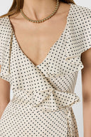 Polka dot wrap maxi dress - RIKA