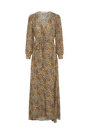 RIMAYA Floral Wrap Maxi Dress