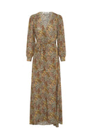 RIMAYA Floral Wrap Maxi Dress