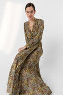 RIMAYA Floral Wrap Maxi Dress