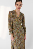RIMAYA Floral Wrap Maxi Dress