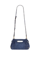 Mini Dany handbag in suede leather with metallic interior