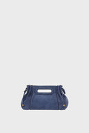 Mini Dany handbag in suede leather with metallic interior