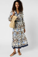 SANDRA raffia bag in raffia and leather
