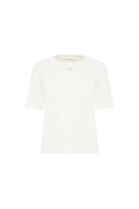 GD Cotton and gold lurex T-shirt - MAVIE - Ecru