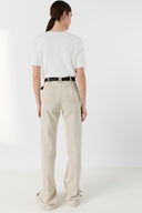 GD Cotton and gold lurex T-shirt - MAVIE - Ecru