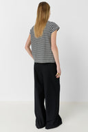 GD Striped T-shirt - MAYANE - White