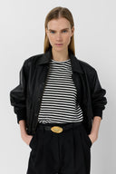 GD Striped T-shirt - MAYANE - White