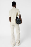 GD Buttoned linen polo shirt - MOANA - Natural