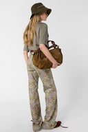 GD Buttoned linen polo shirt - MOANA - green
