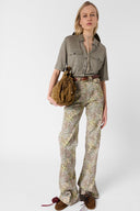 GD Buttoned linen polo shirt - MOANA - green
