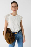 Cotton And Lace T-Shirt - Mishaelle