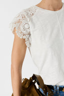 Cotton And Lace T-Shirt - Mishaelle