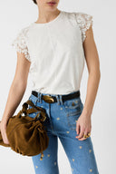 Cotton And Lace T-Shirt - Mishaelle