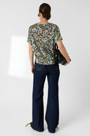 Floral V-Neck T-Shirt - Malinae