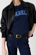 Cotton T-Shirt With Inscription - Melly