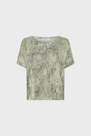Oversized Python Print T-Shirt - Mariel