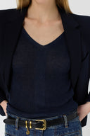 V-Neck Knitted Sweater - Layla
