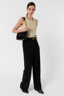 Gold Microfiber Top - Luana