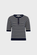 Short-Sleeved Sailor Sweater - Laina