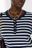 Short-Sleeved Sailor Sweater - Laina