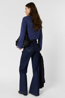 Round-neck linen sweater - LAURANNA