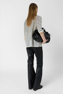 GD Striped fine-knit sweater - LYSIA - Navy