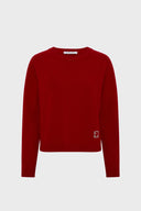 GD - WOOL CREW NECK SWEATER - RED