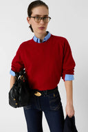 GD - WOOL CREW NECK SWEATER - RED