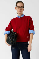 GD - WOOL CREW NECK SWEATER - RED